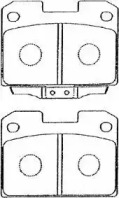 Комплект тормозных колодок AISIN D2N012